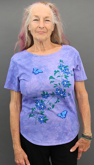 Clematis Round Hem Short sleeve top