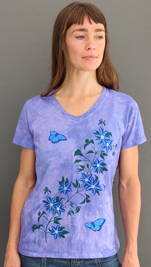 Clematis Short Sleeve V-neck