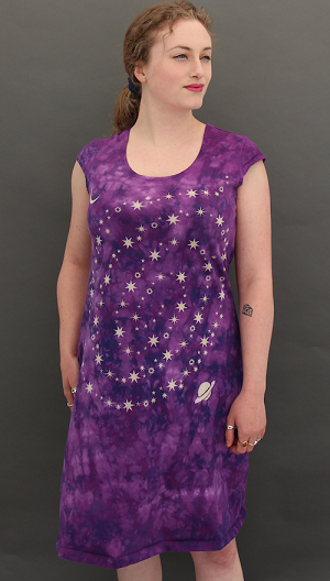 Star Swirl Cap sleeve Dress