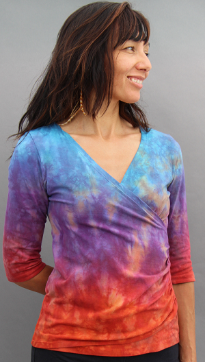 Sunset Faux Wrap Top